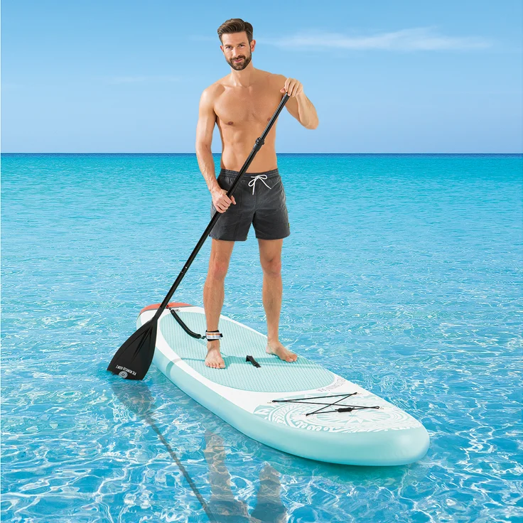 EASYmaxx 'Stand-Up Paddle-Board', 2020, 300cm, max. belastbar bis 110 kg, weiß/blau – Bild 7
