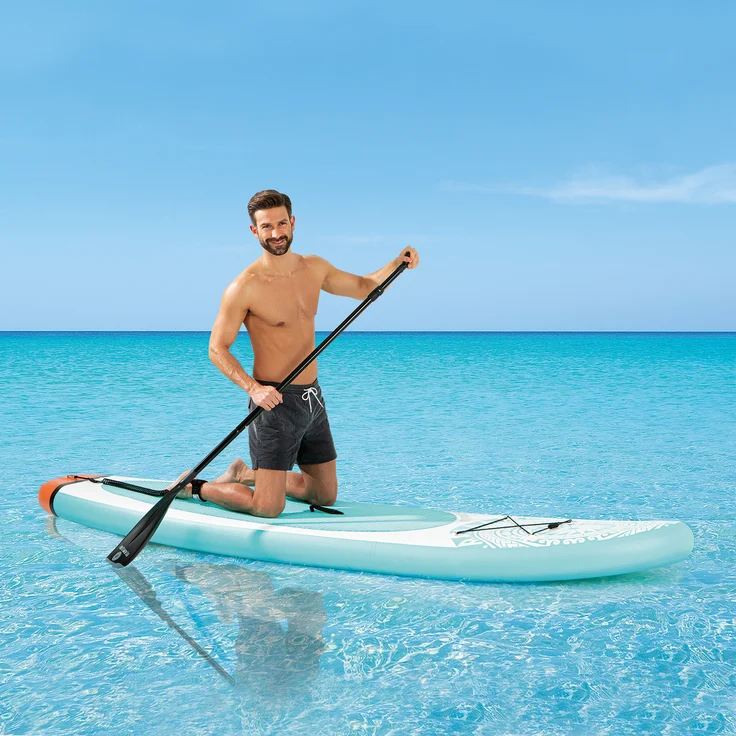 EASYmaxx 'Stand-Up Paddle-Board', 2020, 300cm, max. belastbar bis 110 kg, weiß/blau – Bild 8