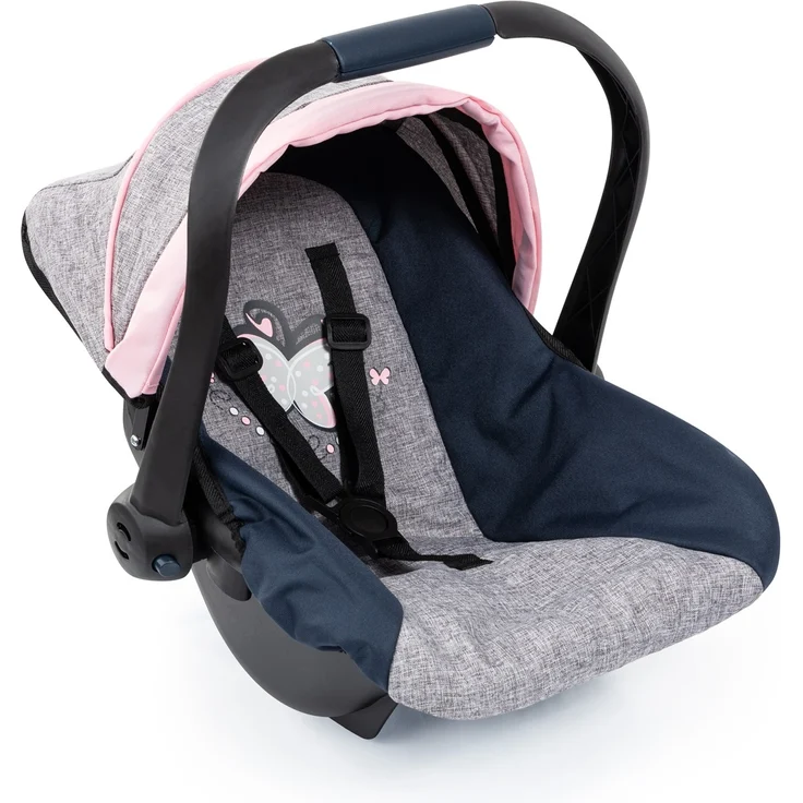 Bayer Design Puppen-Autositz mit Dach grau – Bild 1