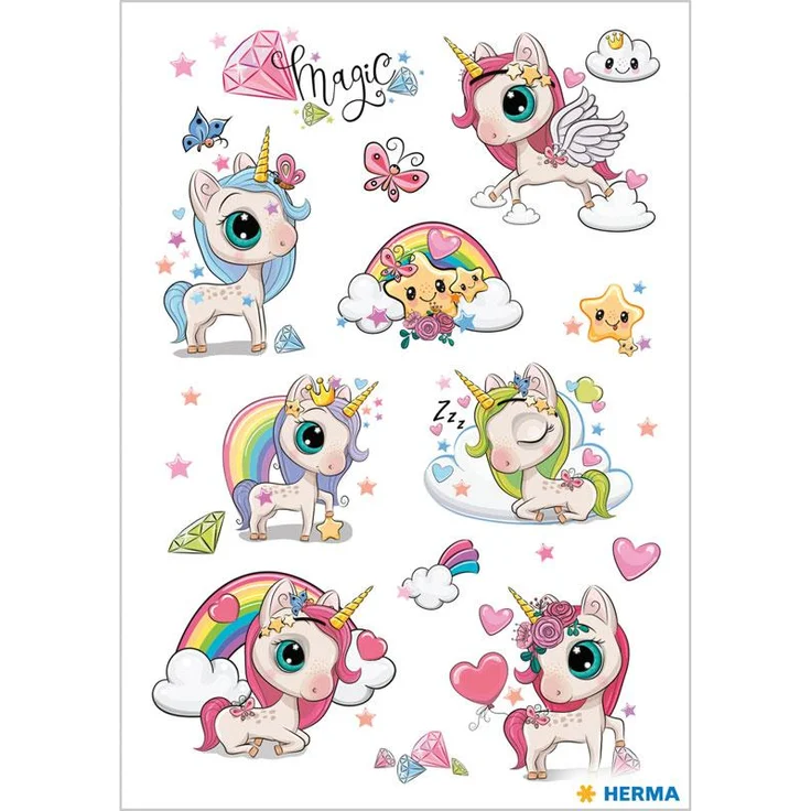 Sticker Verzaubertes Einhorn – Bild 2