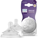 Philips Avent Natural Response Sauger – 2x Sauger für Babyflaschen mit Durchflussstärke 2, für Neugeborene ab 0 Monaten, BPA-frei (Modell SCY962/02)