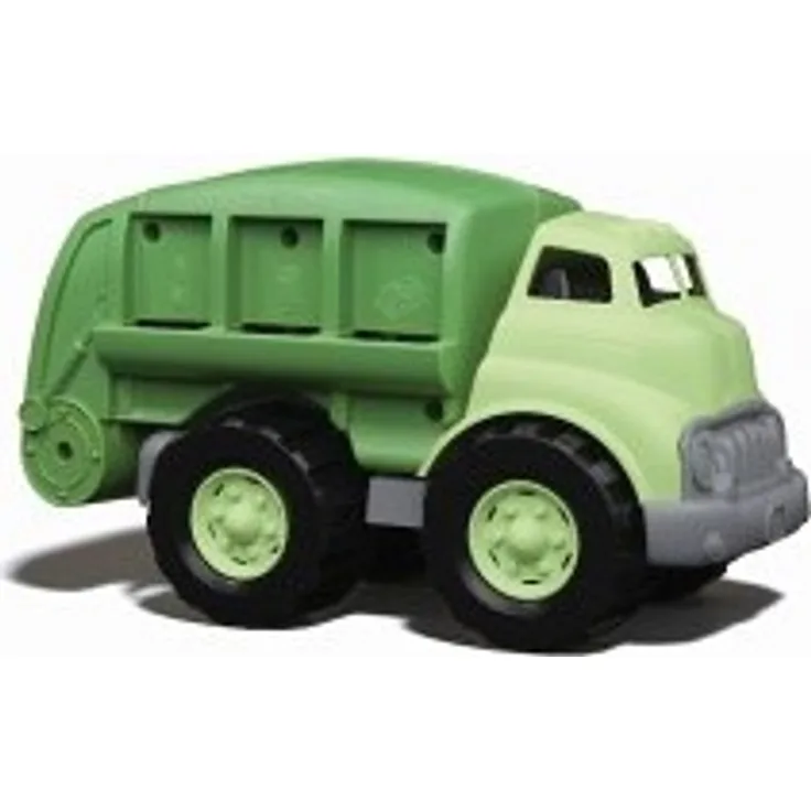 Müllwagen für Recycling grün