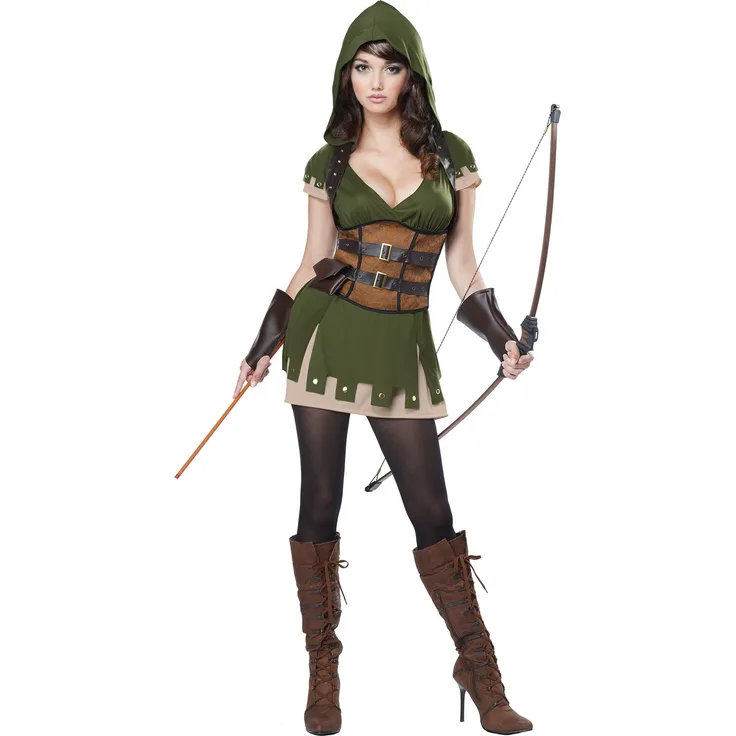 Robin Hood Damenkostüm Gr-: XS