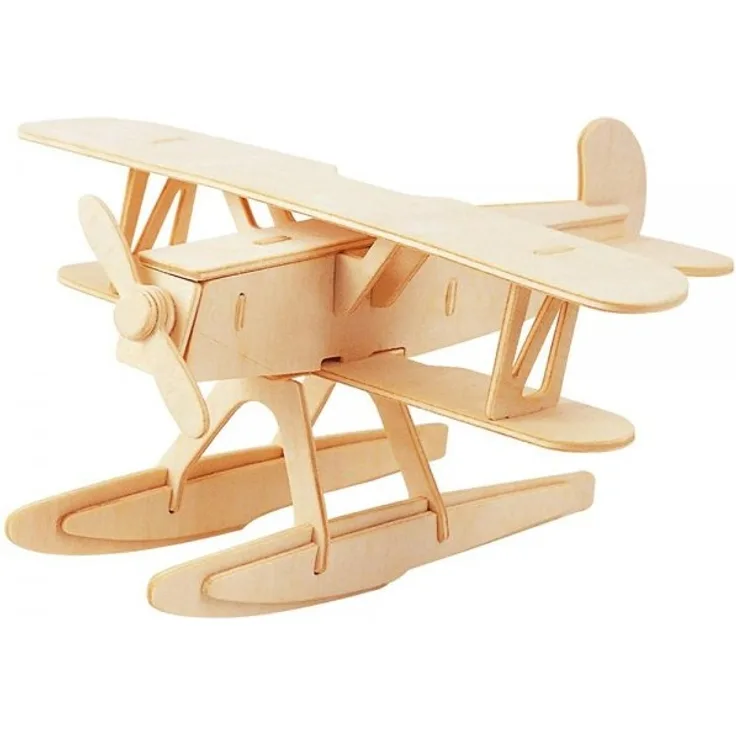 Bartl Gepetto`s 3D-Holzpuzzle Wasserflugzeug Fahrzeug Steckpuzzle Bausatz Basteln mit Holz