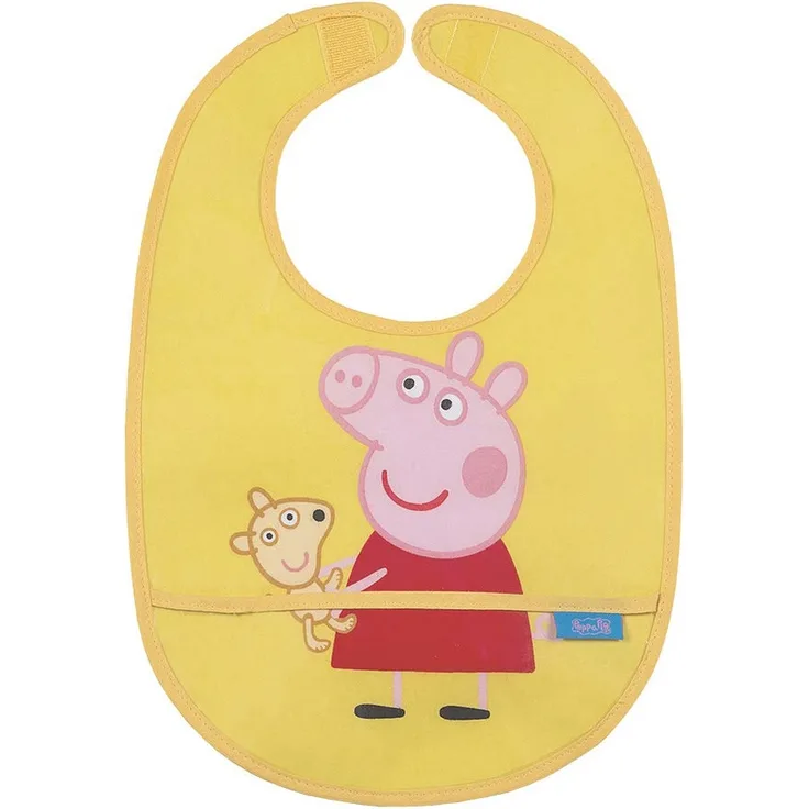 Petit Jour Paris - Lätzchen gelb Peppa Pig - leicht zu reinigen - PI617BK