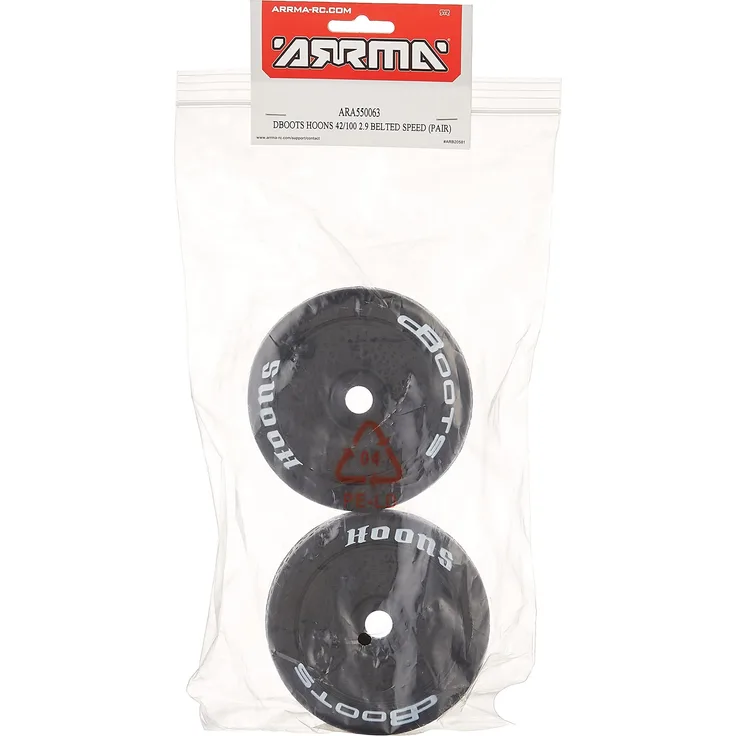 DBoots Hoons 42/100 2. 9 vormontierte Riemenreifen, weiß, 17 mm Hex, Geschwindigkeit (2)