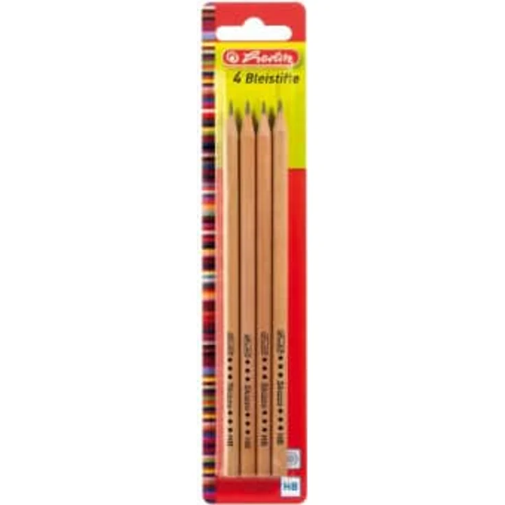 Herlitz Bleistifte Skizzo natur HB 4 Stück FSC - Preisvergleich – Bild 1