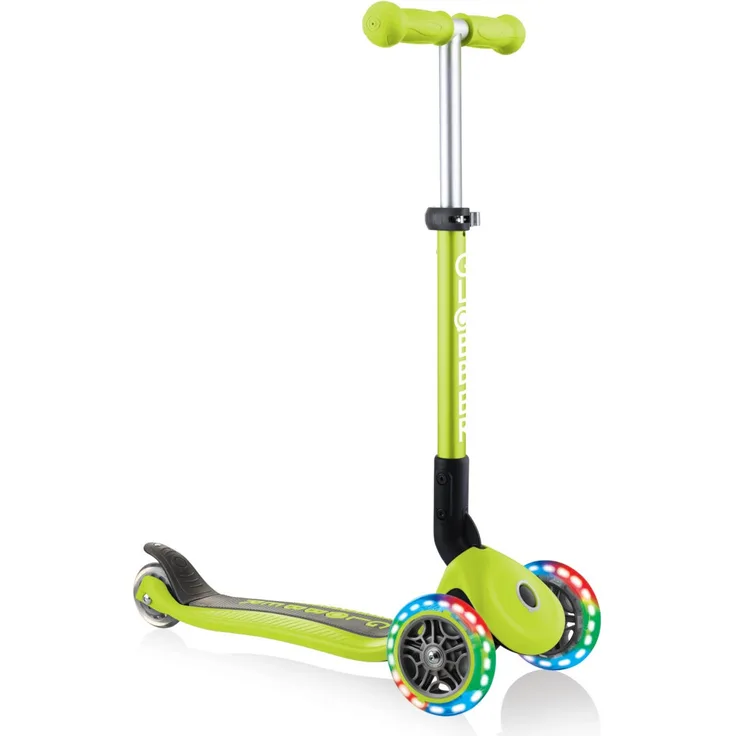 Authentic Sports Globber Junior Foldable Lights lime grün