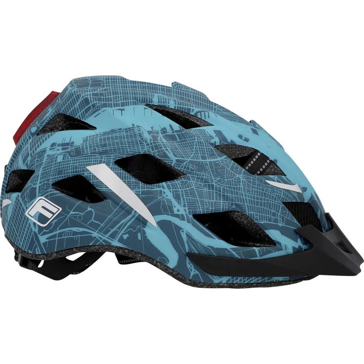 Fischer Fahrradhelm Urban Plus New York S/M türkisgrün matt – Bild 1