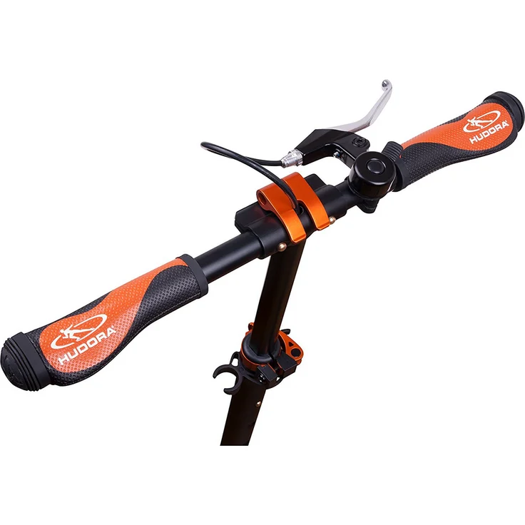 HUDORA 14035 'BigWheel Air 230 Dual Brake' Scooter, höhenverstellbar bis 106,5 cm, klappbar, max. belastbar bis 120 kg, orange/schwarz/weiß - Preisvergleich – Bild 6
