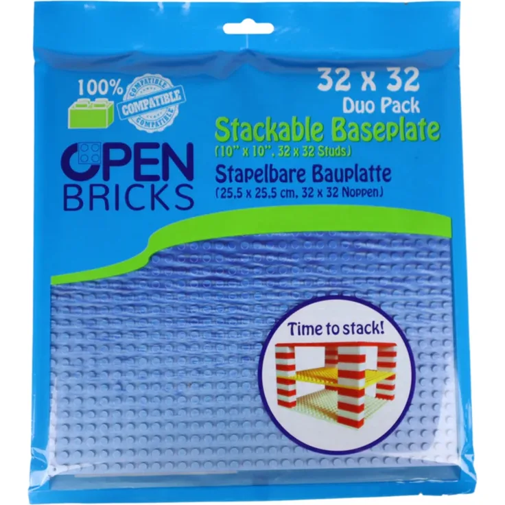 Open Bricks Baseplate 32x32 water [Duo Pack]