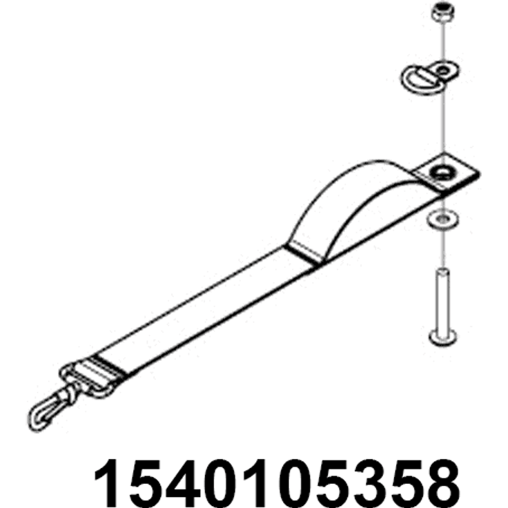 THULE Anhängerkupplungs Sicherungsgurt | Ersatzteil