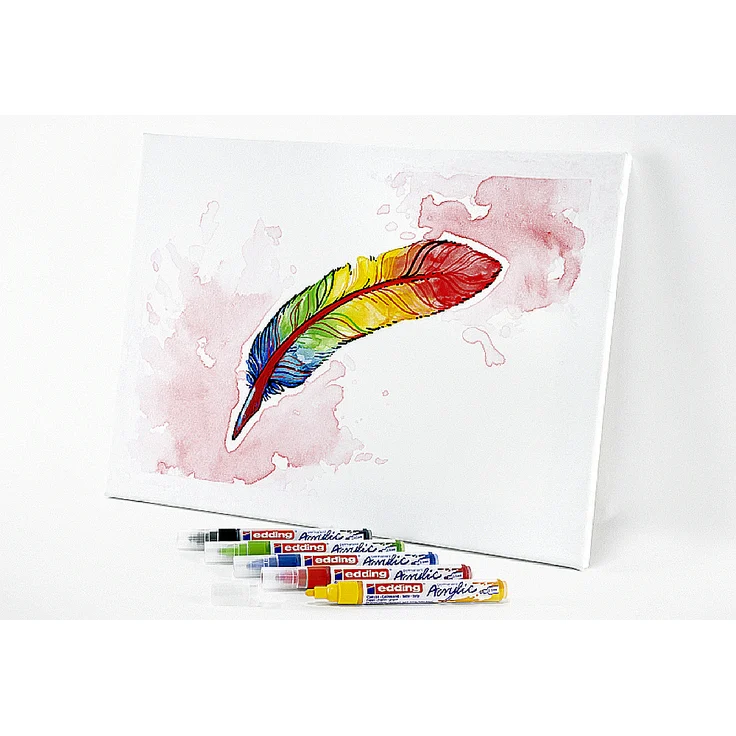 EDDING Acrylic Marker 5100 medium basic 5Stück - Preisvergleich – Bild 3