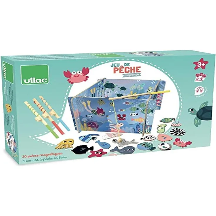 Vilac VIL8506 Michelle Carlslund magnetisches Angelspiel, U-Boot