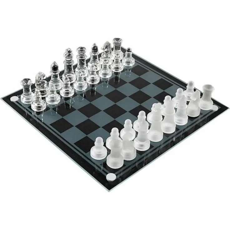 Arti Casa Schachbrett - 33-teiliges Set - 25x25 cm - 900 GR - Glas