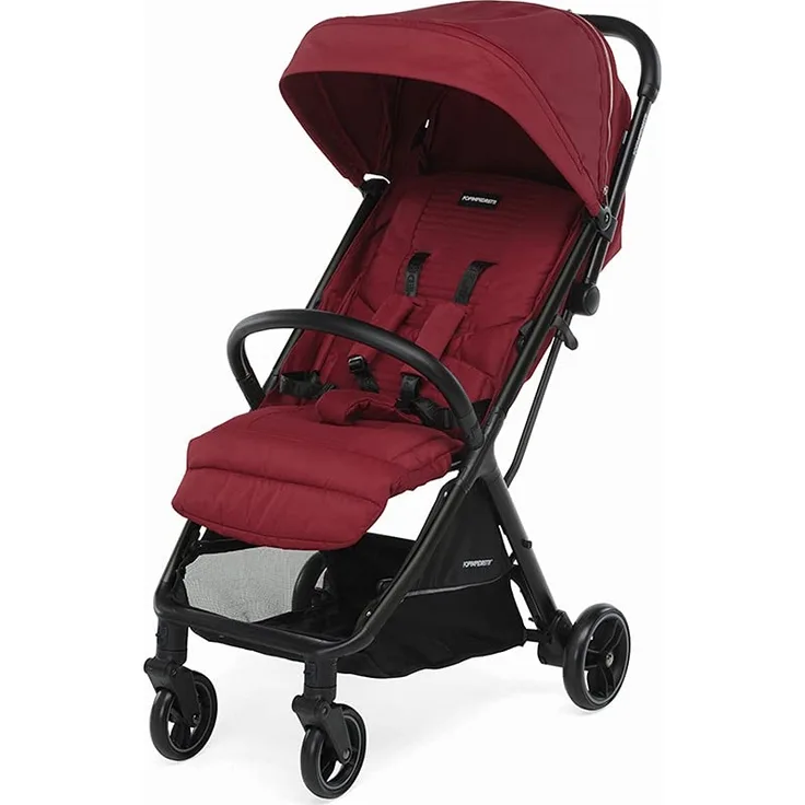 Foppapedretti Jumbo Compact Kinderwagen mit automatischer Schließung, Scarlet