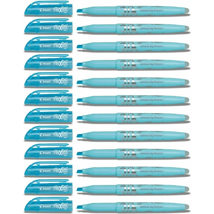 Pilot Frixion Light Soft Textmarker pastellblau - 12er-Set