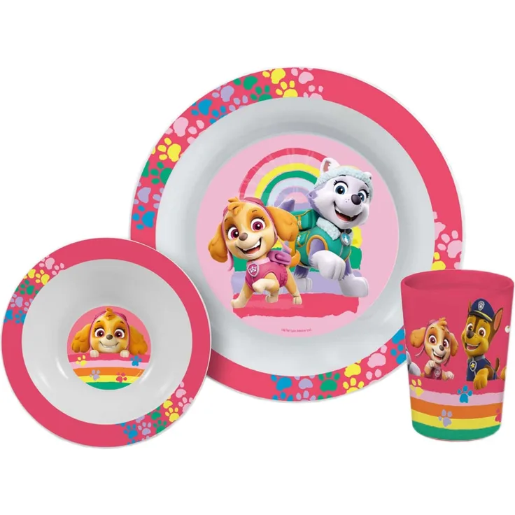 Paw Patrol Girl, 3tlg. Frühstücksset