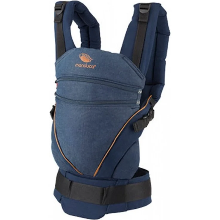 Manduca 'XT Cotton' Babytrage 2020, 3 Tragepositionen, in Denimblue – Bild 1