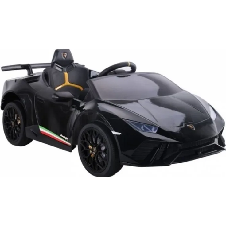 Elektrische Fahrt auf Auto Lamborghini Huracan Schwarz
