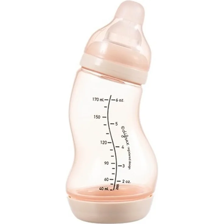 trinkflasche S-fles Natural 170 ml transparent/rosa