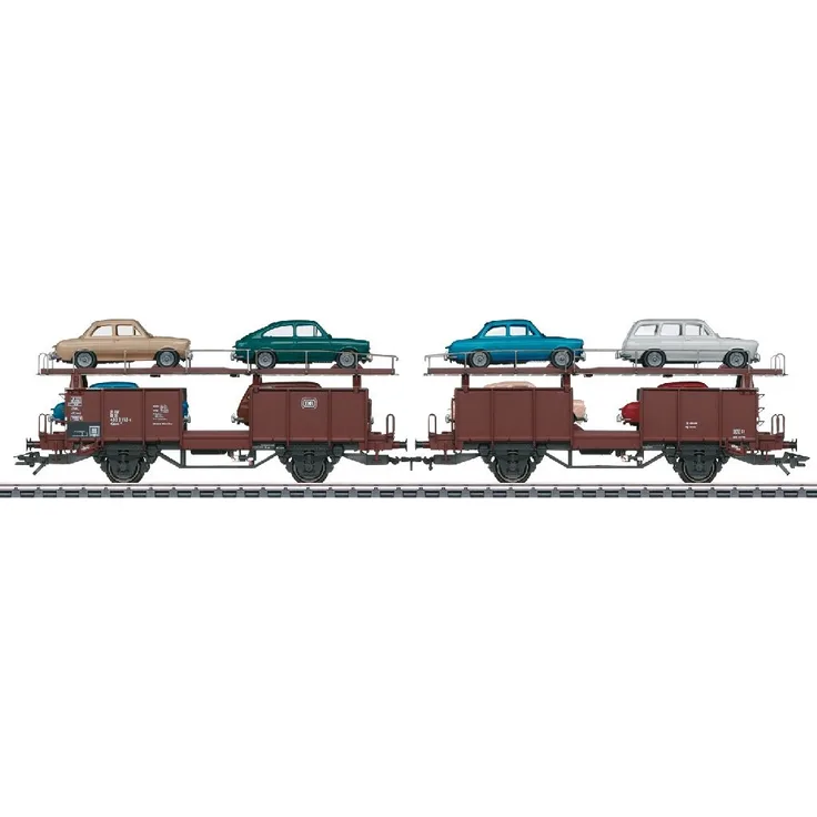 Mrklin 46129 H0 Set Autotransportwagen Laaes541 DB IV beladen mit 8 Pkws - Preisvergleich