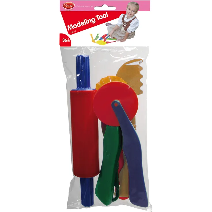 Gowi Toys Modelling Tools (Set of 6) - Play Dough Tools