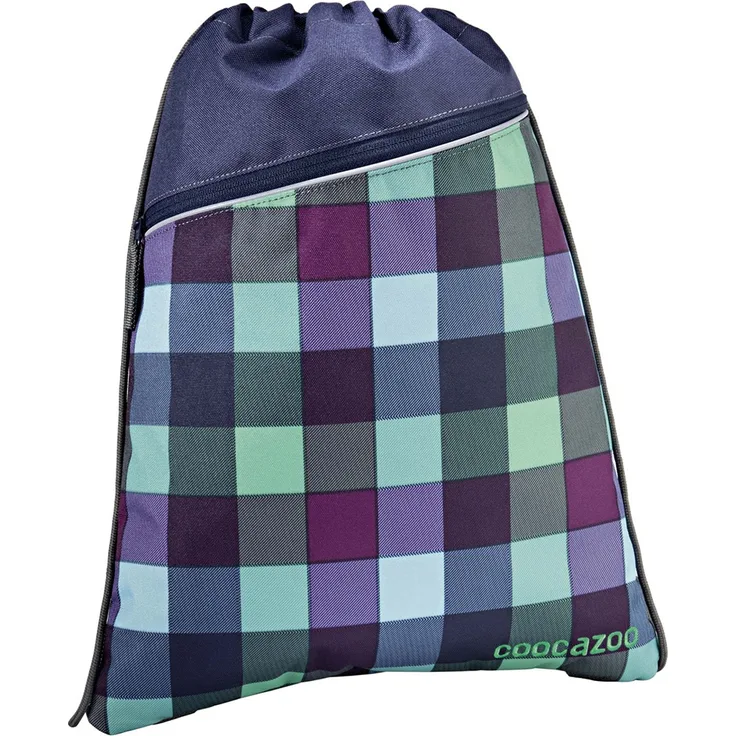 Coocazoo Pocket Rocket Turnbeutel Sportbeutel Gym Bag Schuhbeutel Green Purple District