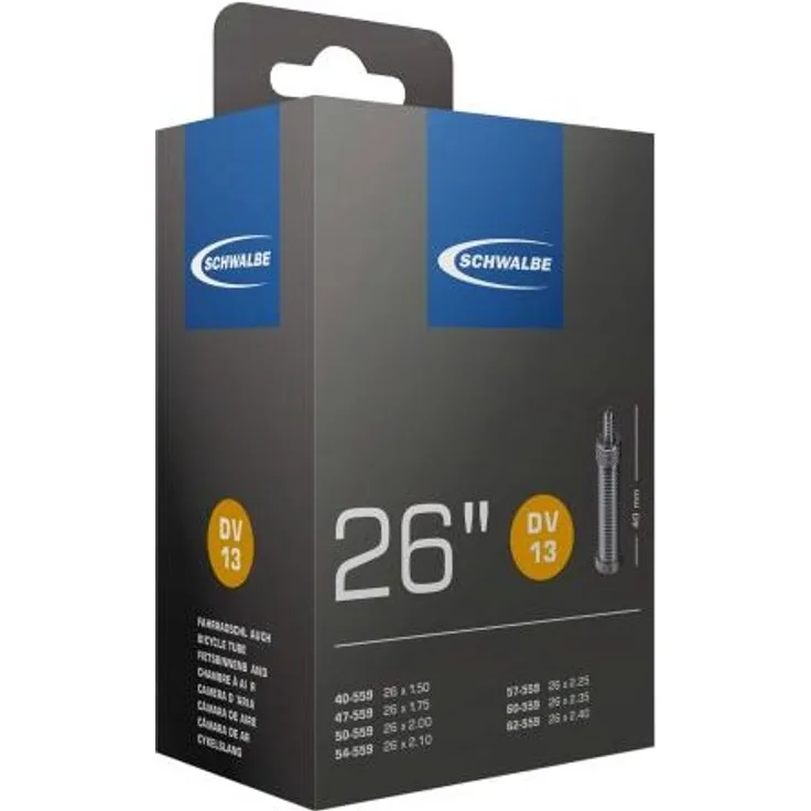 Schwalbe Schlauch DV13 26x1. 50-2. 40" (40/62-559) - 26 Zoll DV 40mm