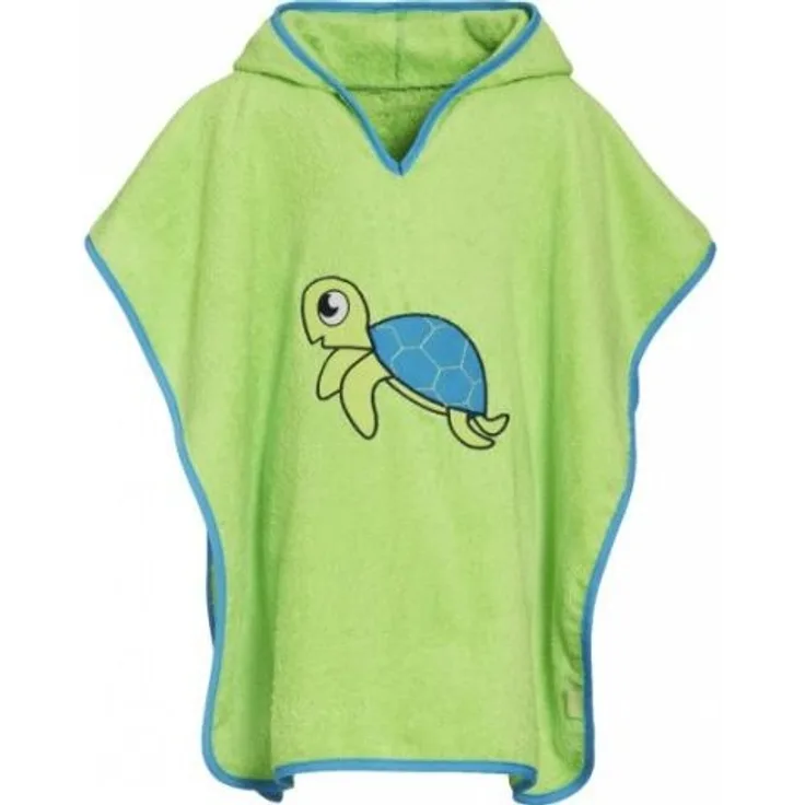 Badponcho Schildkröte grün Größe S