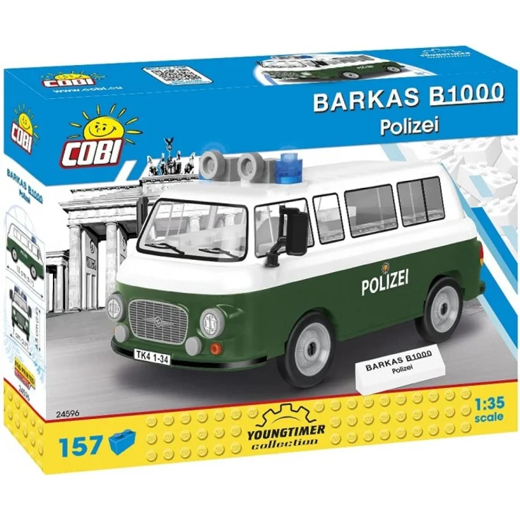 Cobi 24957 Youngtimer Barkas B1000 Polizeiwagen – Bild 2