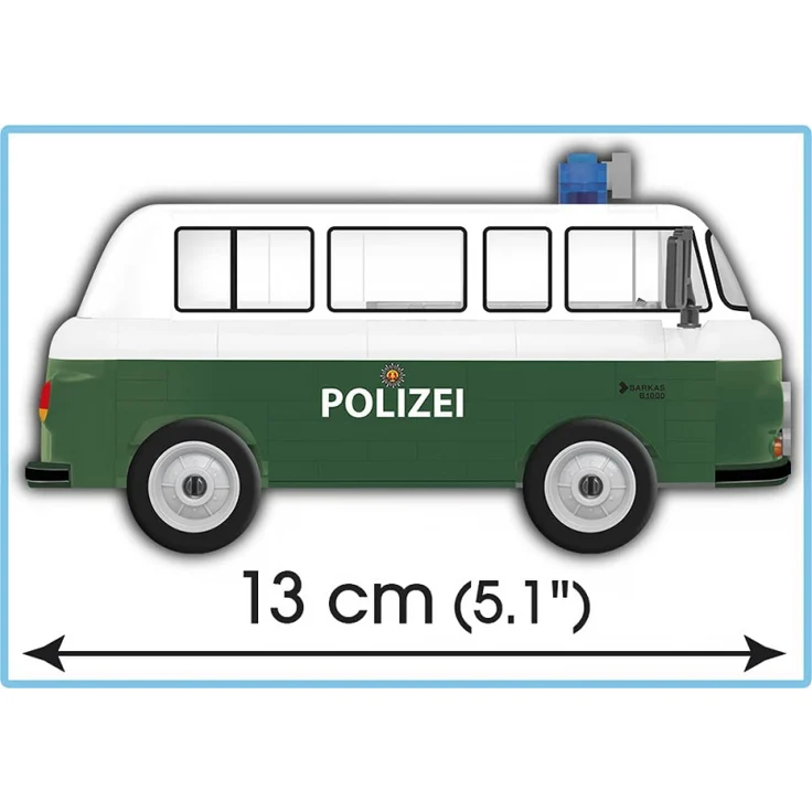Cobi 24957 Youngtimer Barkas B1000 Polizeiwagen – Bild 4