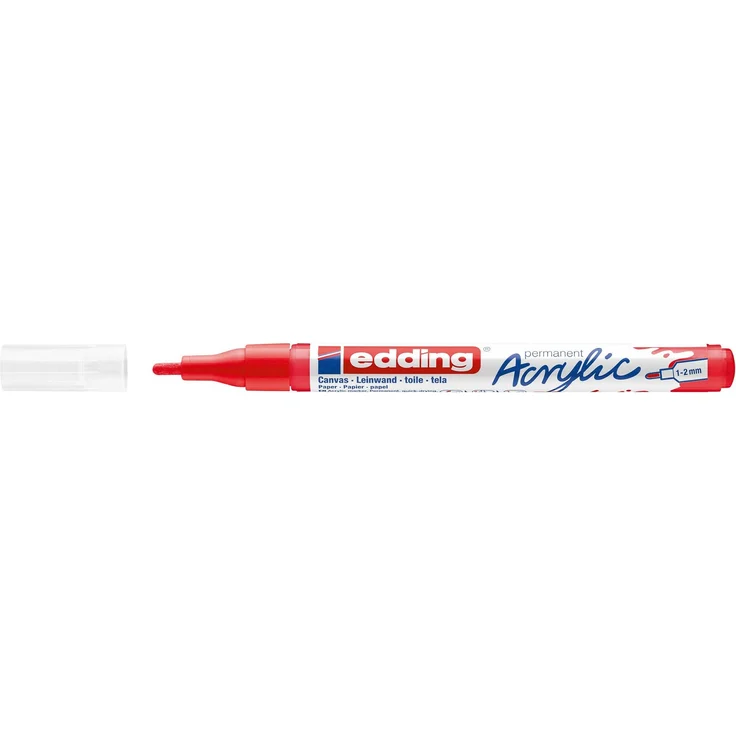 edding 5300 Acrylmarker fein verkehrsrot – Bild 2