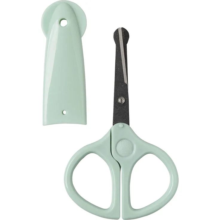 Rotho Babydesign Nagelschere mit Schutzkappe, Zum Schneiden von Baby Fingernägeln, Ab 0 Monate, Swedish Green (Mintgrün), 20449026601