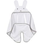 roba 'Miffy' Einschlagdecke mit Schlitzen für Gurte für alle Autositze & Kinderwagen, weiß