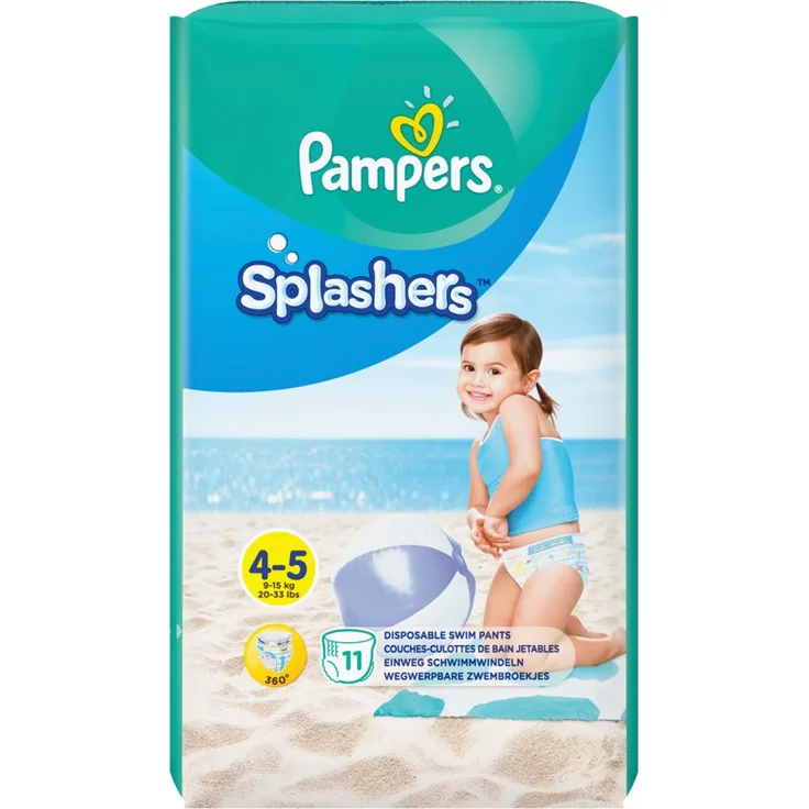 Pampers - Splashers Größe 4-5 (1 x 11 Stück)