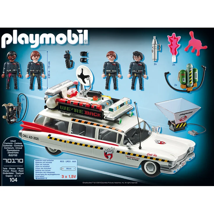 Playmobil Ghostbusters 70170 'Ecto-1A' mit Licht- und Soundeffekten, 104 Teile, ab 6 Jahren – Bild 3