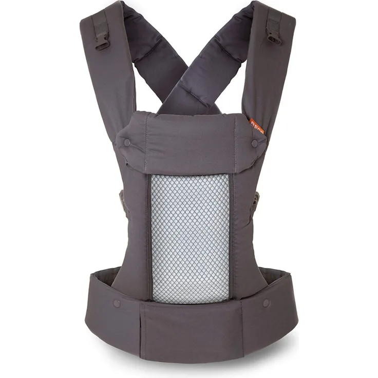 Beco 8 Babytrage Neugeborene ab Geburt bis Kleinkind - Hybrid Baby Trage mit verstellbarem Sitz - Babytrage ab Geburt - Ergonomischer Baby Tragegurt & Baby Carrier - 3,2-20 kg (Dunkelgrau)