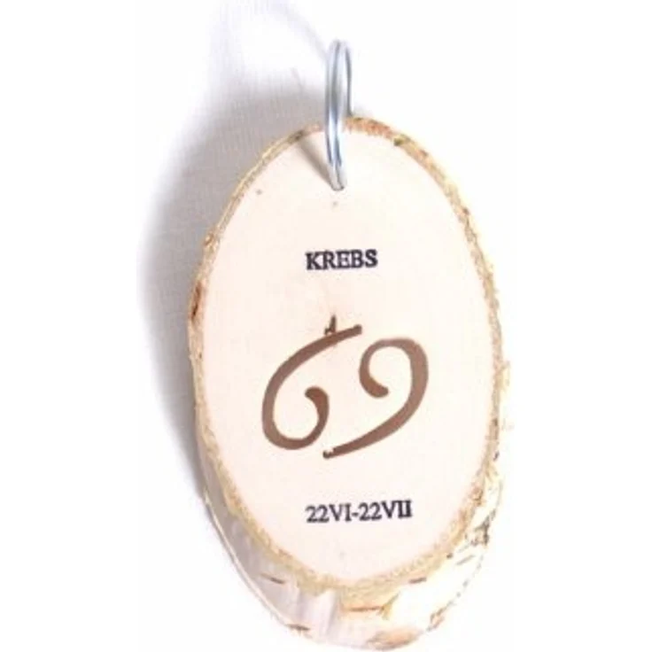 small foot 3661 - Sternzeichen Krebs, 1 Stück Anhänger, Holzscheibe, 7x5cm – Bild 2