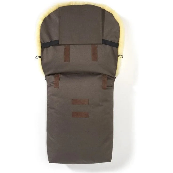 Hofbrucker - Lambskin footmuff for stroller Putzi braun, universell einsetzbar