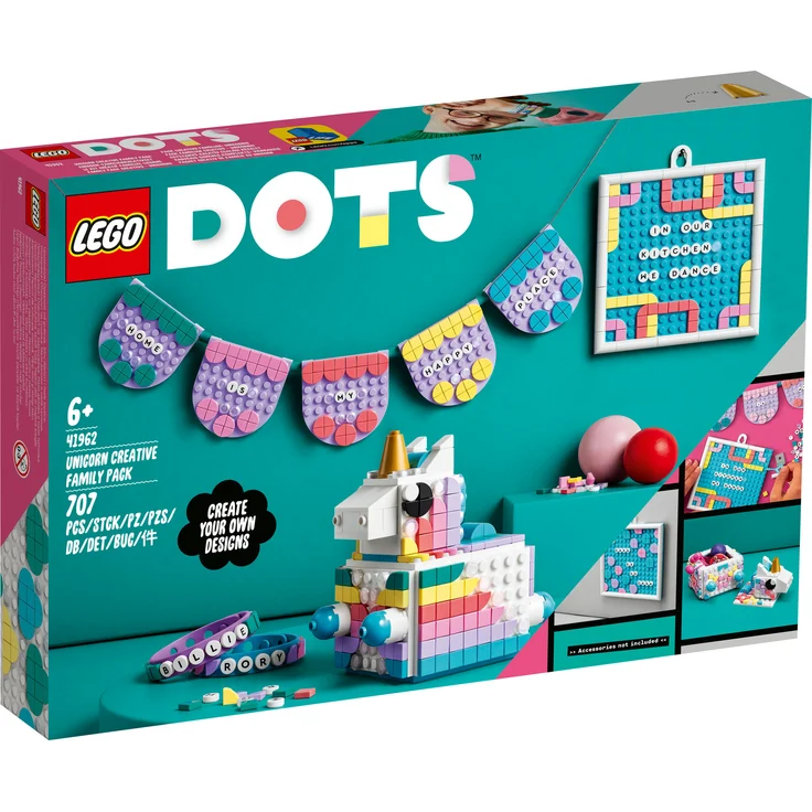 Lego Dots 41962 'Einhorn Familienkreativset', 707 Teile, ab 6 Jahren - Preisvergleich – Bild 3