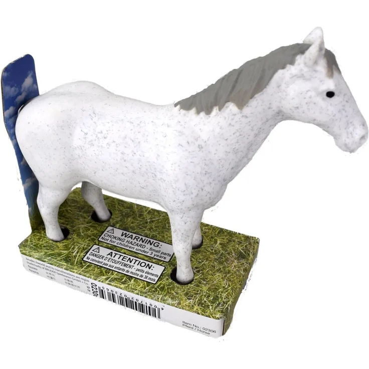 Bruder 02306 Bauernhof Pferd weiß, braun od. schwarz Schimmel, Rappe od. Brauner weiß