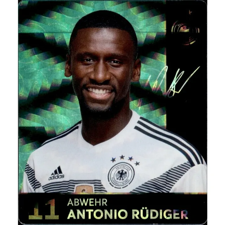 11 - Antonio Rüdiger GLITZER - REWE WM18 Sammelkarte