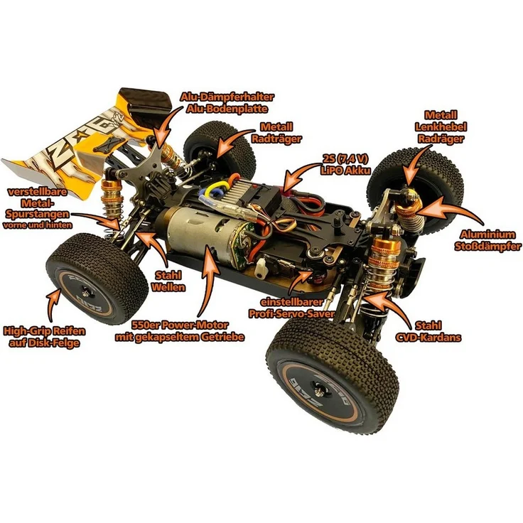 DF-Models Z06-Evolution V2 1:14 RTR Buggy 3123 – Bild 2