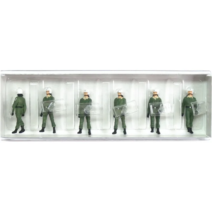 Preiser 10392 BGS. Einsatzanzug und Schutzhelm Spur H0 1:87