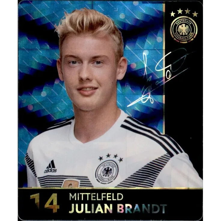 14 - Julian Brandt GLITZER - REWE WM18 Sammelkarte