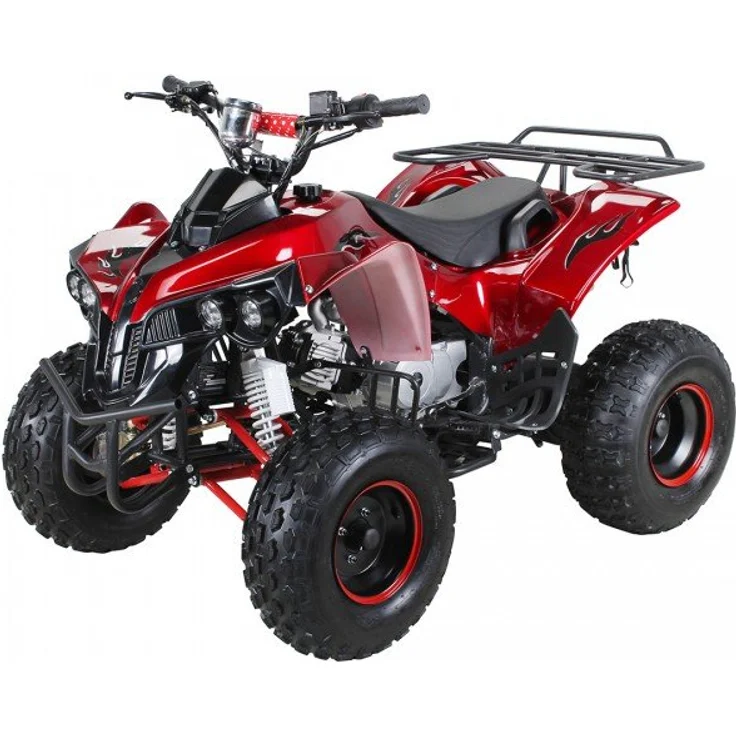 Kinder Quad ATV 125 cm S-10 + Rückwärtsgang rot lackiert – Bild 1