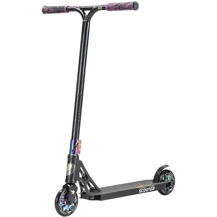 Star Scooter Roller Alu Professional HIC 120mm - Schwarz Chrom – Bild 1