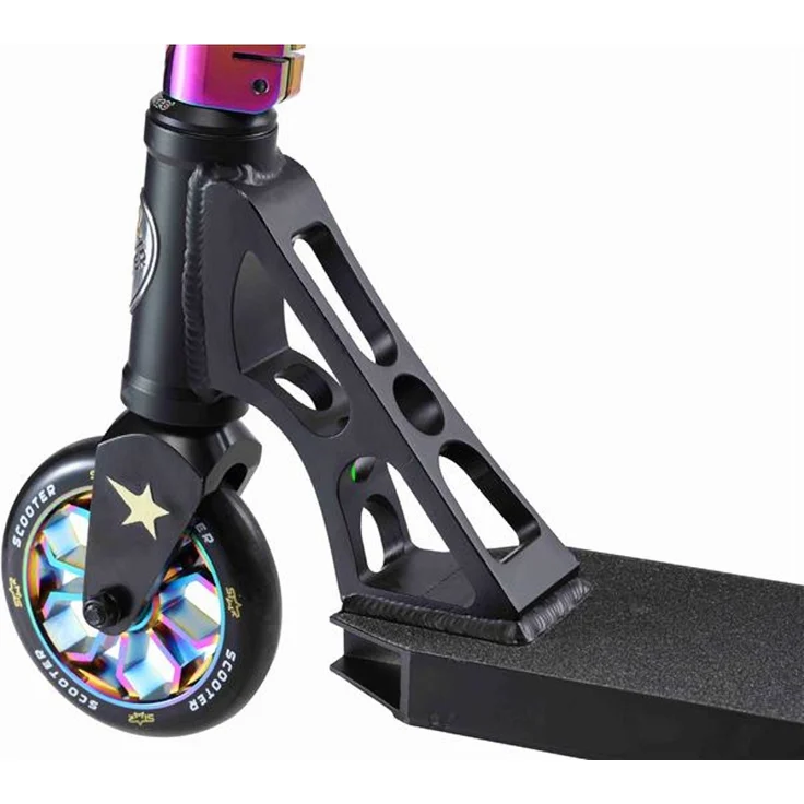 Star Scooter Roller Alu Professional HIC 120mm - Schwarz Chrom – Bild 8