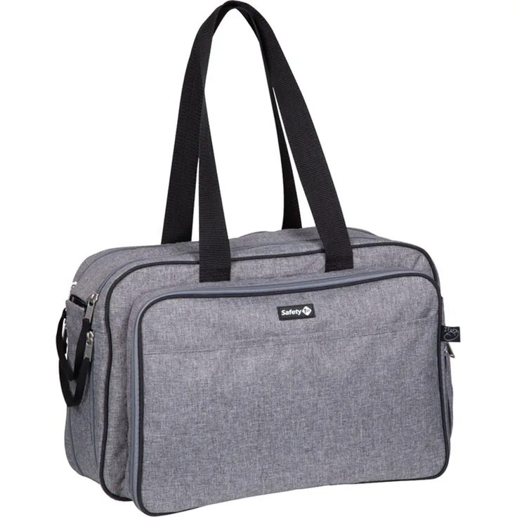 Safety 1st 1648666000 Nap to go, 2in1 Wickeltasche und Mini Reisebett in einem, inkl. passender Matratze und Tragegriffe, 9 verschiedene Fächer, Black/Grey, schwarz, 1.418 kg